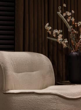 Stoffen Beige Fauteuil