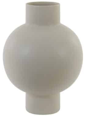 Zand Beige Vaas Keramiek Rond