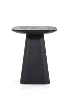 Bijzettafel Vierkant Zwart Mangohout