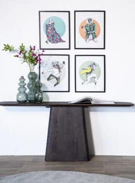 Bruine Sidetable Mangohout Rechthoekig