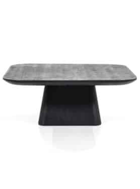 Salontafel Zwart Vierkant Mangohout