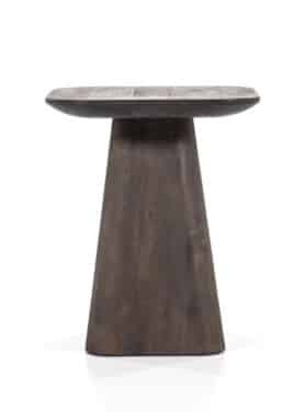 Vierkante Bijzettafel Bruin Mangohout