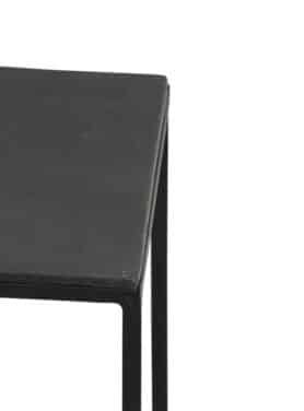 Bovenkant Zwarte Metalen Sidetable