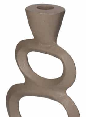 Beige Kandelaar Details Bovenkant