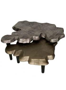 Bronzen En Gouden Salontafels Met Vingerafdruk Print