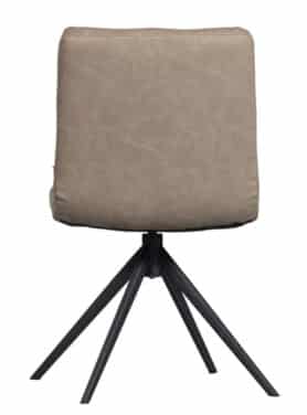 Draaibare Eetkamerstoel Leer Taupe