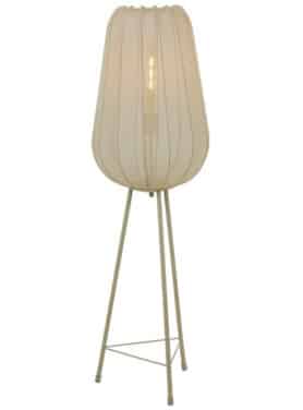 Driepoot Vloerlamp Textiel Zand Beige