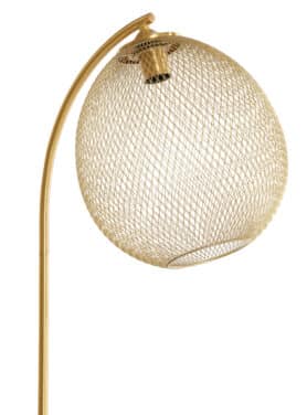 Opengewerkte Lampnekap Goud Metaal Rond