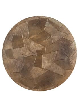 Patroon Op Ronde Gouden Salontafel