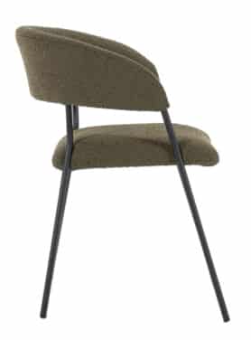 Polyester Eetkamerstoel Groen Antraciet