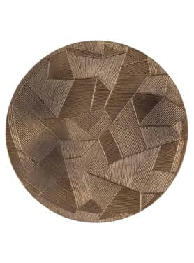 Ronde Bijzettafel Aluminium Iron Goud