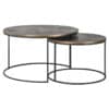 Salontafel Set Goud Rond Iron En Aluminium