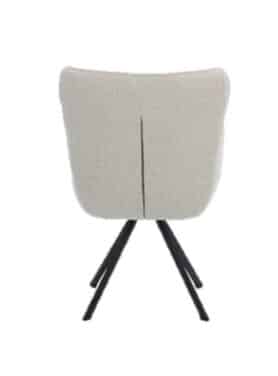 Stoffen Teddy Wit Eetkamerstoel