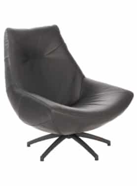 Zwart Leren Fauteuil