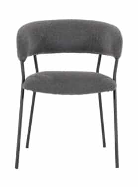 Zwarte Poten Onder Grijze Eetkamerstoel