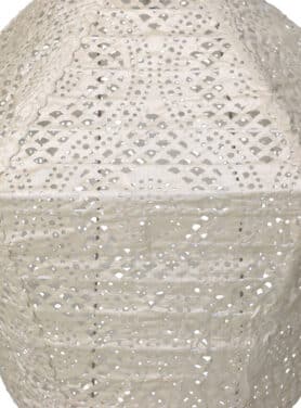 Gaatjes Print Op Ivoor Lantaarn Van Plastic