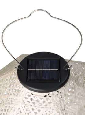 Plastic Lantaart Op Zonnenenergie Ivoor