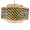 Ronde Bamboe Hanglamp Naturel Zwart