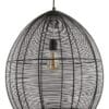 Zwart Ovale Hanglamp Van Metaaldraad