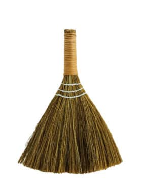 Madam Stoltz Kitchen Straw Broom Met Klein Handvat