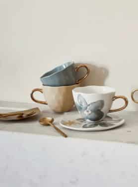 Good Morning Cup Slate Met Goud Oor Samen Met Anders Good Morning Kopjes