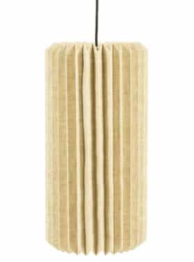 Hanglamp Beige Gevouwen Papier En Linnen