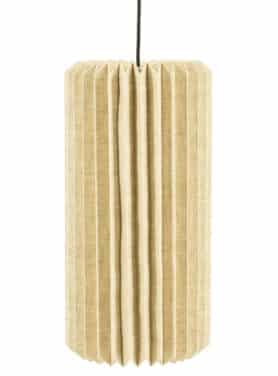 Hanglamp Beige Gevouwen Papier En Linnen