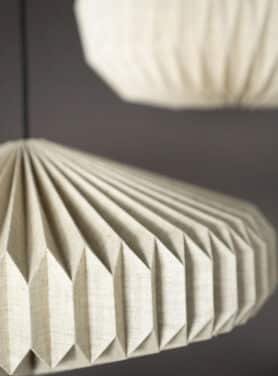 Linnen Hanglamp Diamant Model Beige