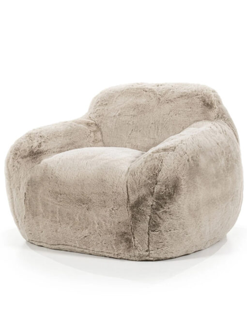 Fluffy Teddy Fauteuil Taupe