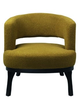 Stoffen Fauteuil Okergeel