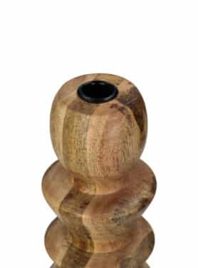 Bovenkant Houten Kandelaar Voor Dinerkaars