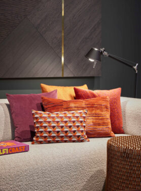 Claudi Kussens In Rood, Oranje En Paars