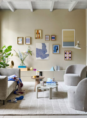 Bijzettafel Gecombineerd Met Lage Bijzettafel Voor Bij Een Speels Interieur