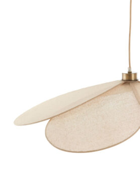 Bloem Vorm Lampenkap Met Gouden Accenten En Rond