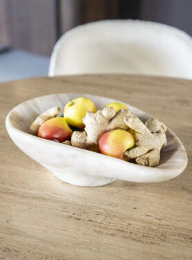 Decoratie Schaal Marmer Wit Beige