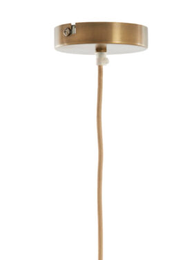 Lampenkap Met Gouden Accenten Hanglamp Zandkleur
