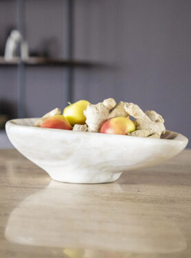 Marmerlook Schaal Voor Decoratie Wit Beige