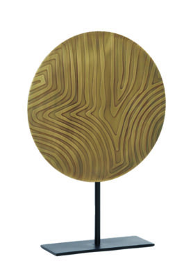 Ornament Antiek Goud Zwart Rond