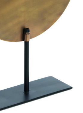 Rond Ornament Met Patronen Goud Brons