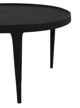 Ronde Salontafel 2 Delig Zwart