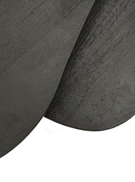 Ronde Vormen Salontafel Zwart Hout