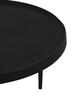 Ronde Zwarte Twee Salontafels
