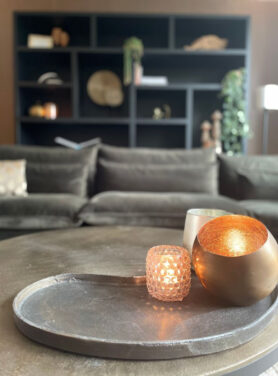 Schaal Brons Rond Organisch