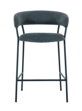 Stoffen Polyester Antraciet Barkruk