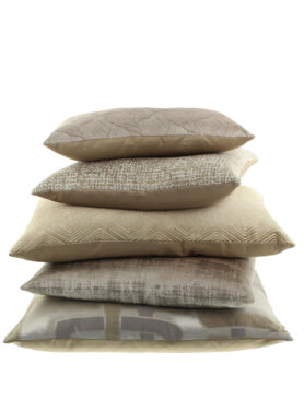 Sierkussen Claudi Zandkleur Beige Textiel