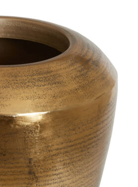 Antiek Bronzen Vaas Rond