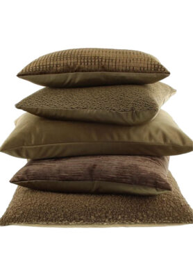 Brons Sierkussen Claudi Textiel