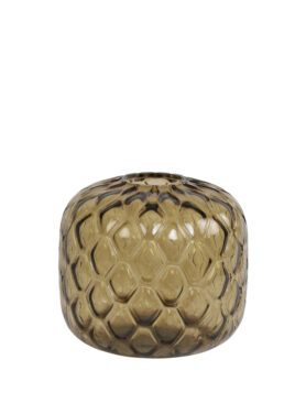 Glazen Vaas Bruin Kleur