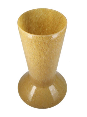 Glazen Vaas Okergeel Lang