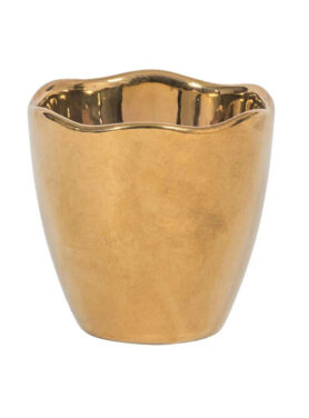 Goud Eierdopje Met Golvende Afwerking Aan De Bovenkant Good Morning